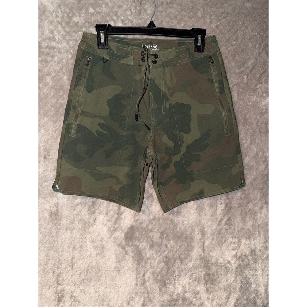 Roark Men's Layover 2.0 Drawstring Travel Short Relaxed Fit Camo Sz 28 NWOT #776